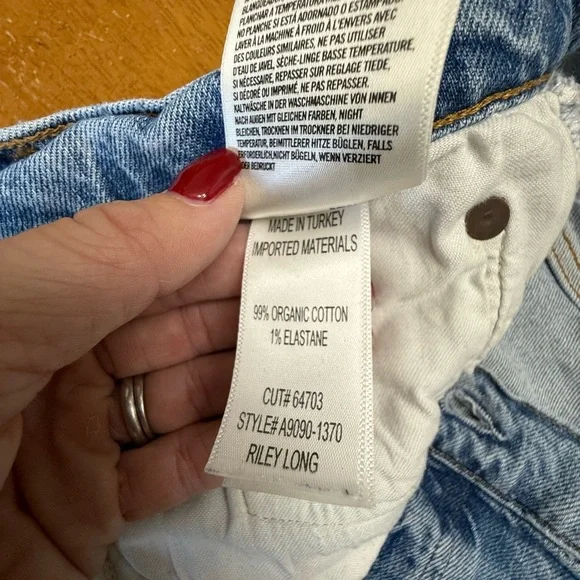 Agolde Riley Full Length 32 Organic Cotton - Picture 4 of 9